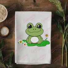 Cute Frog Machine Embroidery Design