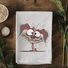 Crazy Cartoon Dog Embroidery Design