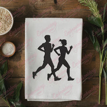 Man Woman Jogging Embroidery Design