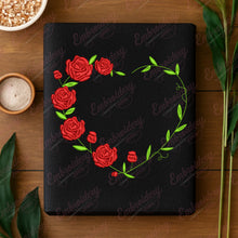 Valentine’s Day Heart Floral Embroidery Design