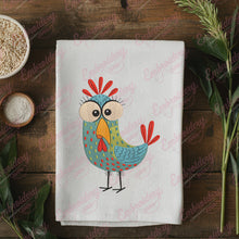 Funny Crazy Chicken Embroidery Design