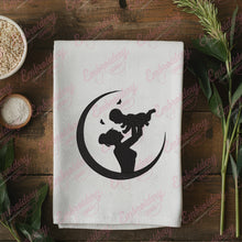 Mom and Child Embroidery Design