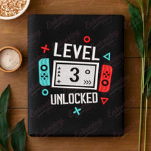 Level 3 Unlocked Gamer Birthday Embroidery Design