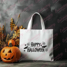 Happy Halloween Text Embroidery Design