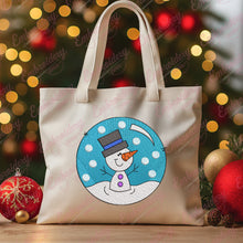 Christmas Snowman In A Snow Globe Embroidery Design