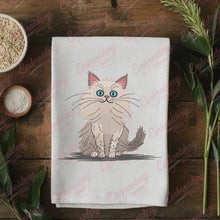 Persian Cat Embroidery Design