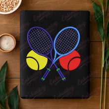 Tennis Rackets Embroidery Design