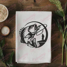 Fishing Logo Embroidery Design