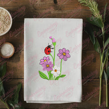 Garden Ladybug Embroidery Design