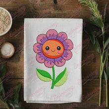 Happy Flower Embroidery Design