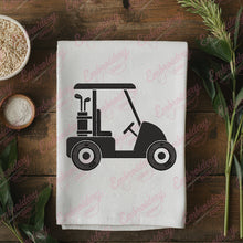 Golf Cart Silhouette Embroidery Design