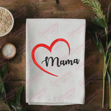 Mama Heart Embroidery Design