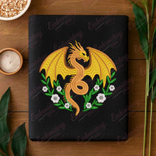 Floral Dragon Machine Embroidery Design