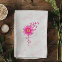 Fight Sunflower Breast Cancer Embroidery Design