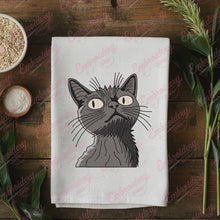 Little Black Cat Machine Embroidery Design