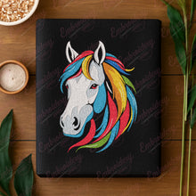 Colorful Horse Head Embroidery Design