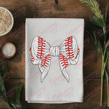 Baseball Bow Tie Embroidery Design