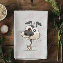 Crazy Dog Embroidery Design