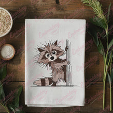 Peeking Raccoon Embroidery Design