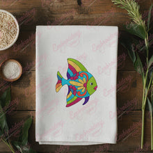 Colorful Ocean Fish Embroidery Design