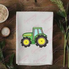 Cute Farm Tractor Embroidery Design