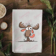 Funny Moose Embroidery Design