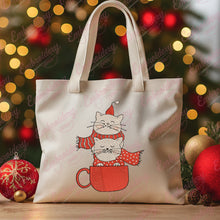 Christmas Cat Nap In A Mug Embroidery Design