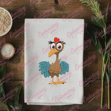 Chicken With Big Brown Eyes Embroidery Design