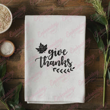 Give Thanks Happy Thanksgiving Embroidery Design
