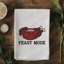 Feast Mode Thanksgiving Turkey Football Embroidery Design