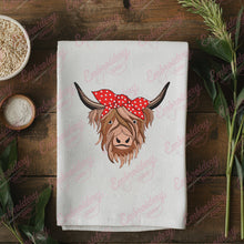 Highland Cow Head Embroidery Design