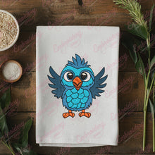 Cute Blue Bird Embroidery Design
