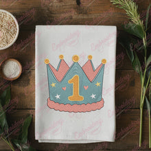 One Birthday Crown Embroidery Design