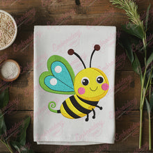 Cute Bee Embroidery Design