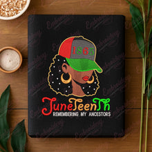 Juneteenth Afro Woman Embroidery Design