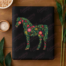 Floral Horse Embroidery Design
