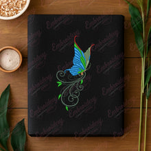 Butterfly & Flowers Embroidery Design