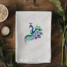 Peacock Machine Embroidery Art
