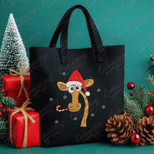 Christmas Giraffe Fun Embroidery Design