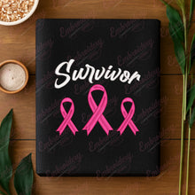 Survivor Strong Pink Ribbon Embroidery Design