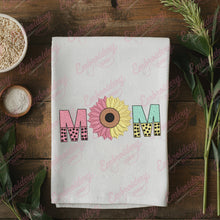Mom Sunflower Brown Machine Embroidery