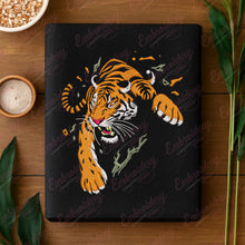 Leaping Tiger Embroidery Design
