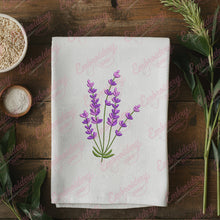Lavender Bouquet Embroidery Design