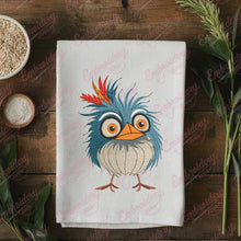 Crazy Bird Cartoon Embroidery Design Instant Download