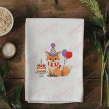 Birthday Fox Embroidery Design