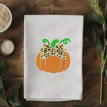 Thanksgiving Pumpkin With Bow Embroidery Design