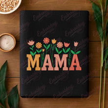Flower Mama Typography Embroidery Design