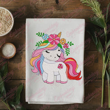 Floral Unicorn Embroidery Design