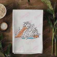 Funny Pelican Embroidery Design