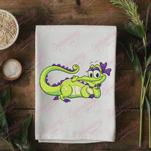 Alligator Girl Embroidery Design